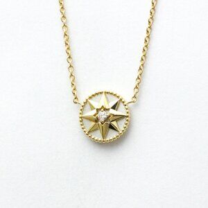 DIOR 18k Yellow Gold Diamond Necklace